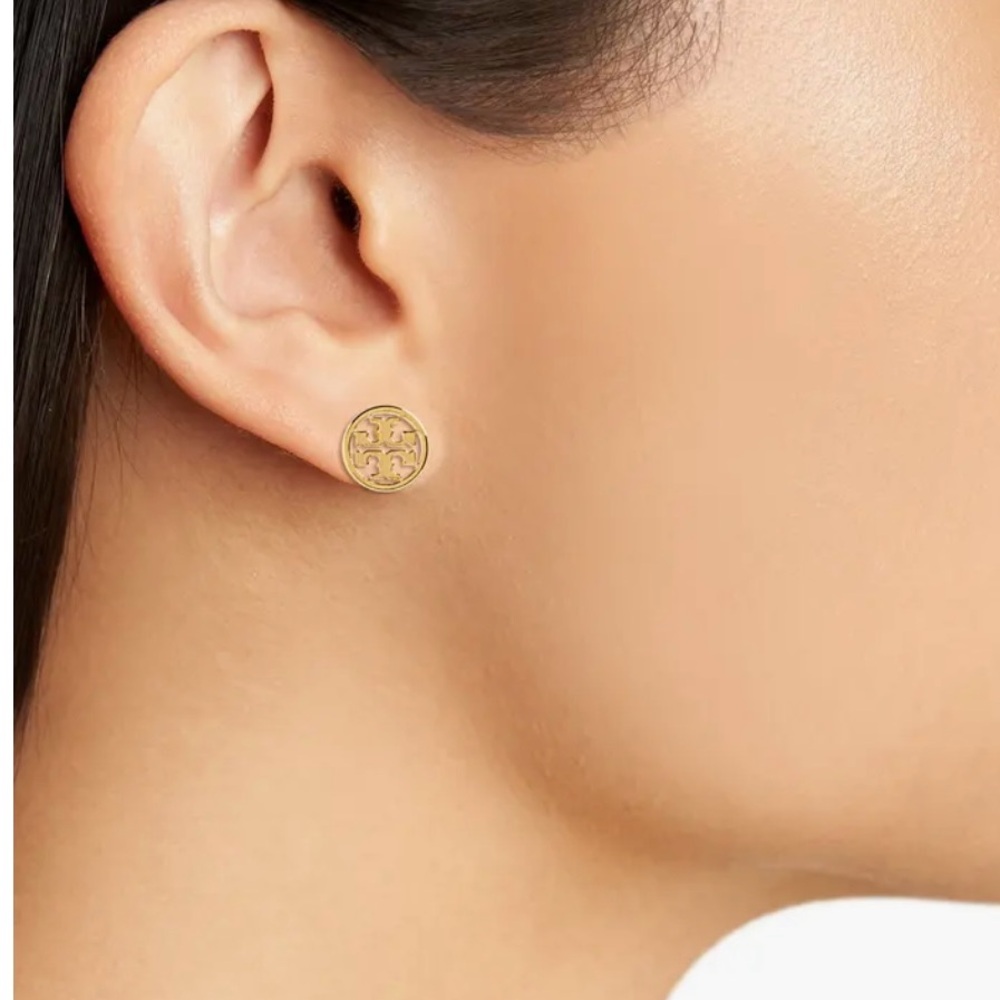 Tory Burch Miller Stud Earrings - Picture 3 of 4